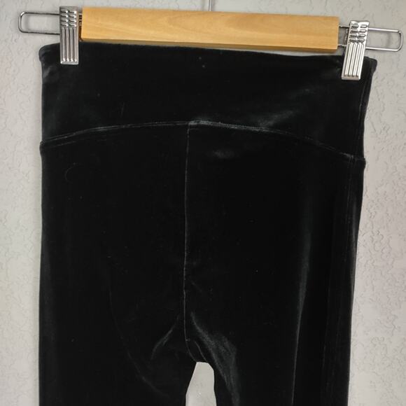 Spanx Velvet Velour Black Skinny Pull On Stretchy Pant Leggings Size Small - Picture 11 of 12
